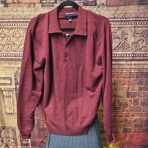 Club Room Maroon Cashmere Sweater